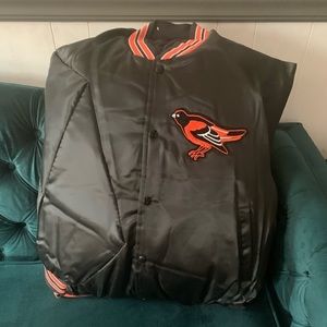 Majestic Baltimore Orioles Bomber Jacket Pillow Handmade